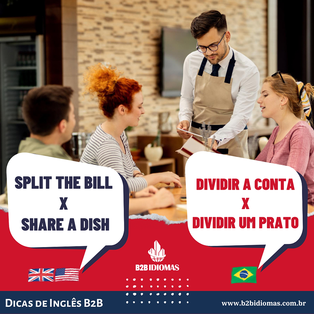 Dicas de Inglês da B2B: como dizer DIVIDIR UM PRATO ou RACHAR A CONTA ...
