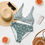 Thumbnail: Sage Leaf Strip Top Recycled High-Waisted Bikini