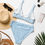 Thumbnail: Beauty Marks Stripe Sky Blue Recycled Padded Bikini Top