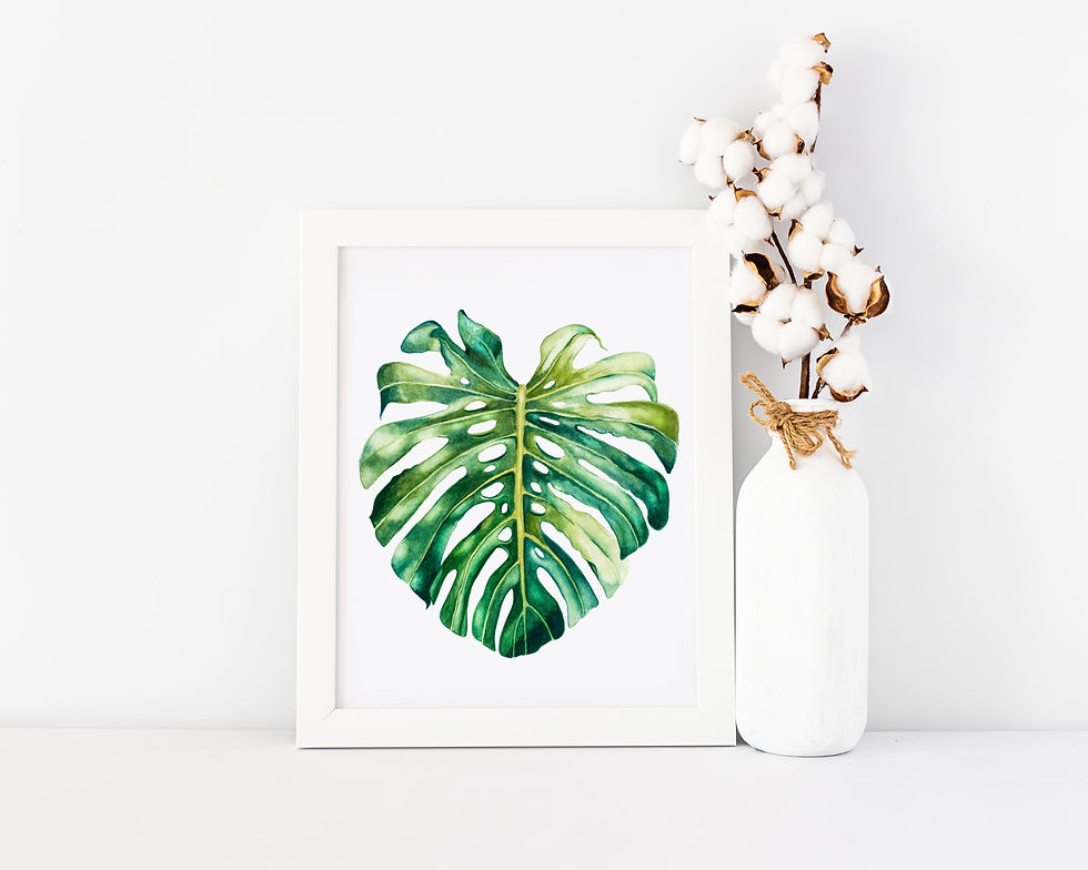 Thumbnail: Monstera Leaf - Watercolor Plant