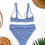 Thumbnail: Periwinkle Beauty Mark Pattern Recycled High-Waisted Bikini