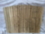 Arched wooden fence panel, Arched Horizontal Panel, for garden privacy.