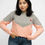 Miniature : Pull coeur bicolore