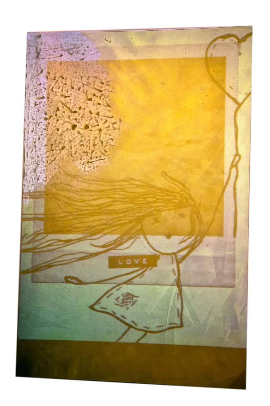 Projection & canvas Stitch up Girl