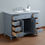 Thumbnail: Abigail Embellished 48" Grey Single Sink Vanity