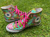 From Peas to Personality: Upcycling a Pair of Converse Trainers with Decoupage 👟✨🌈