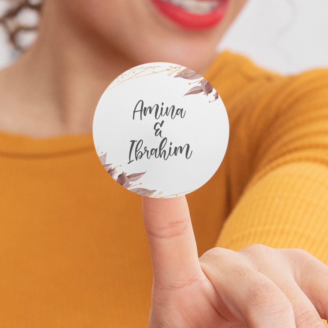 Stickers personnalisé - Mariage