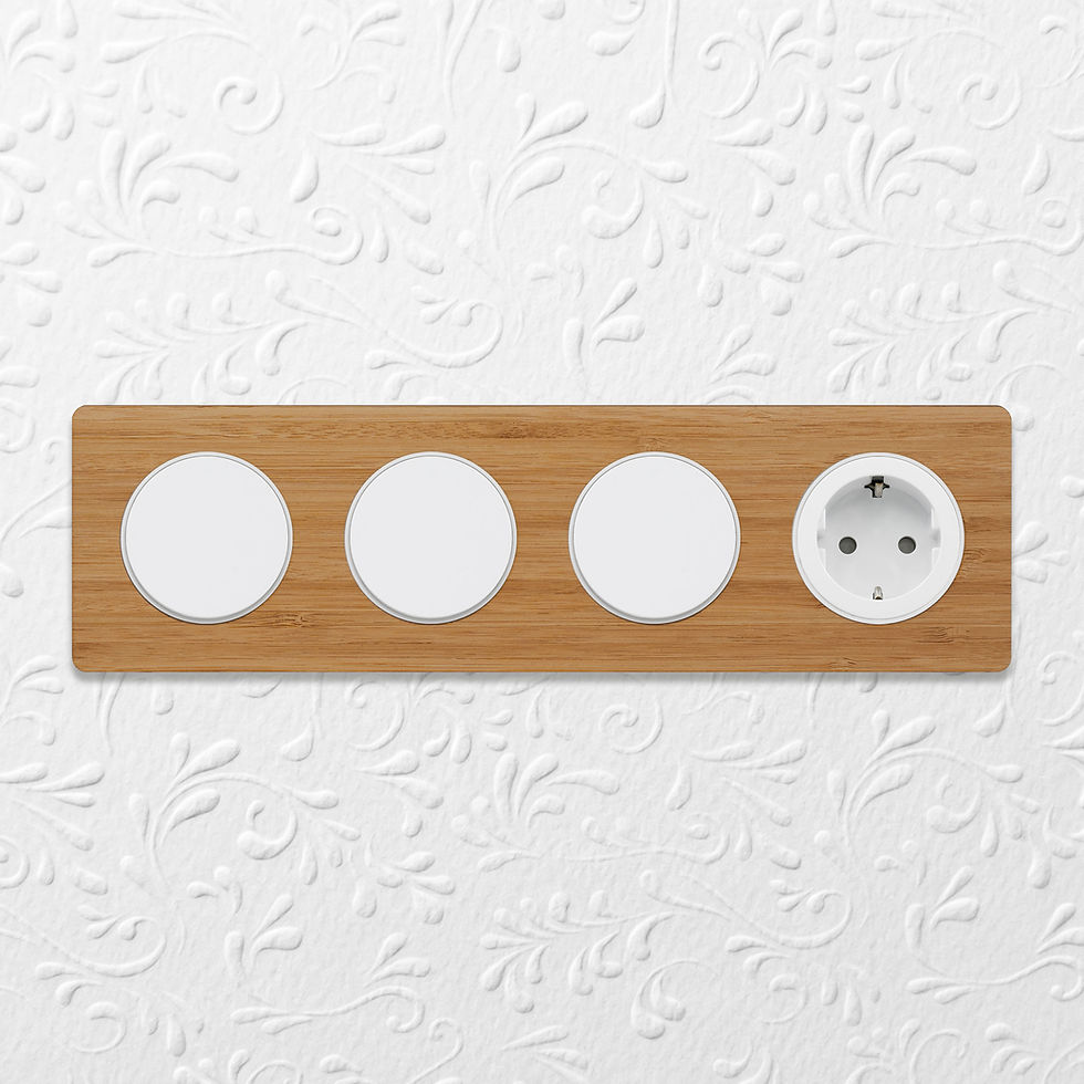 Thumbnail: Bamboe ronde afdekraam series, caramel
