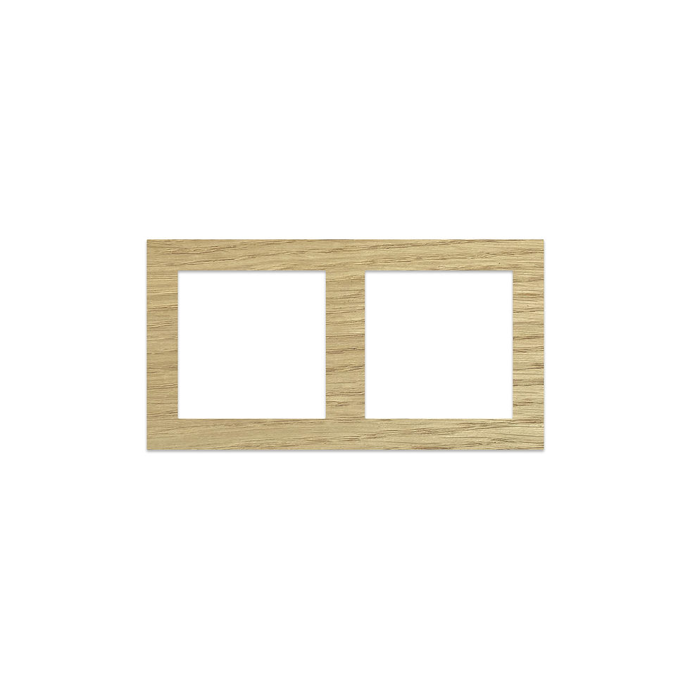 Thumbnail: Houten vierkante afdekraam series, eiken naturel