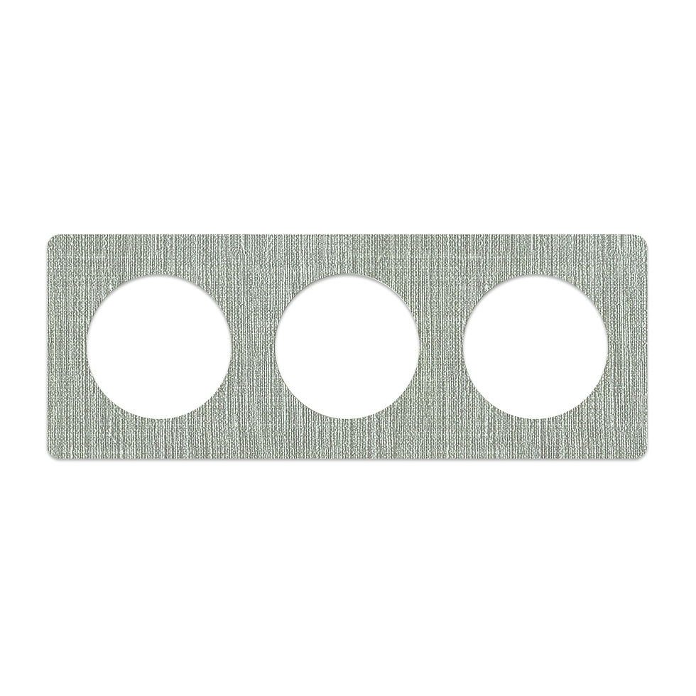 Thumbnail: Purefin ronde afdekraam series, linnengrijs