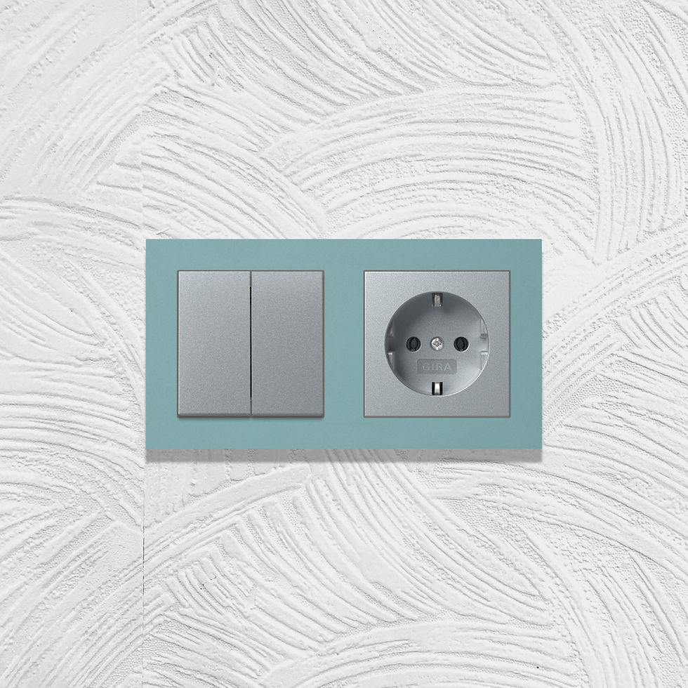 Thumbnail: Linoleum vierkante afdekraam series, aquavert