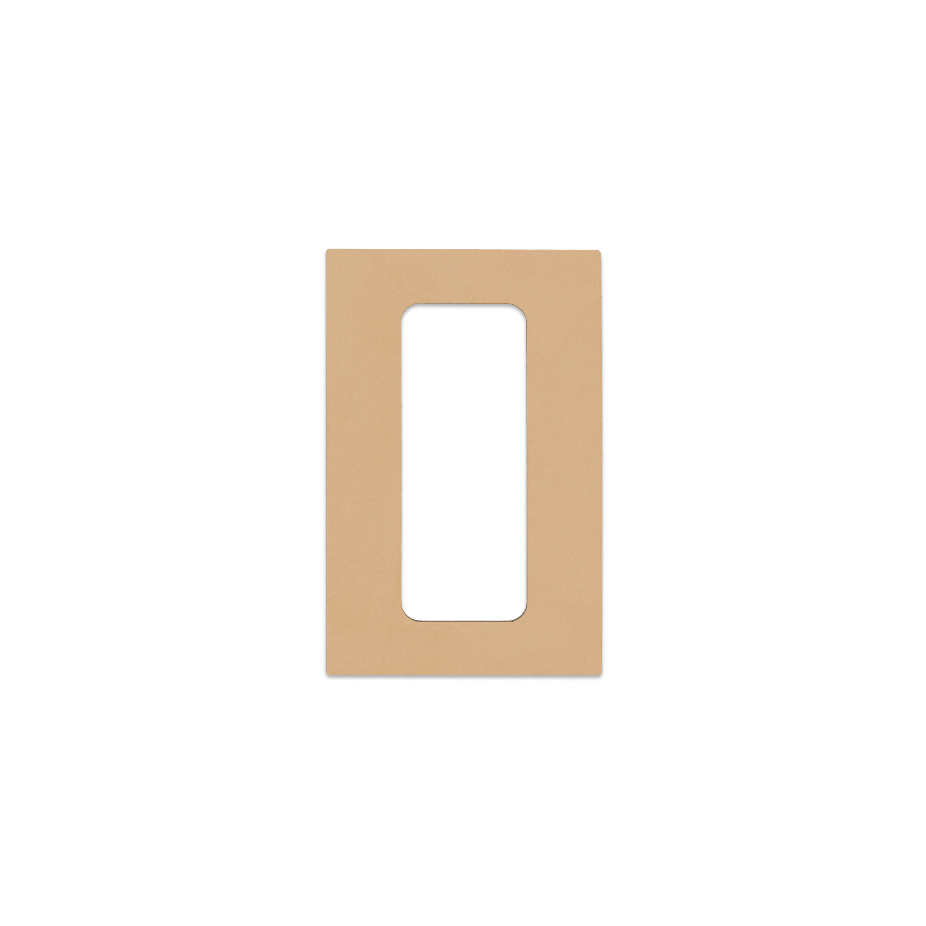 Linoleum rechthoekige afdekraam series, clay