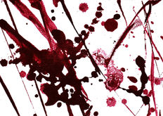 Abstract blood painting