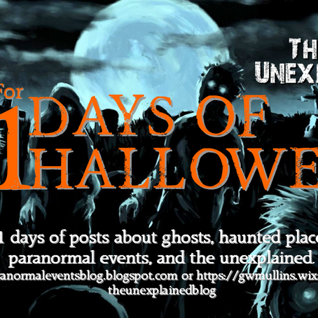 JOIN ME FOR 31 DAYS OF HALLOWEEN