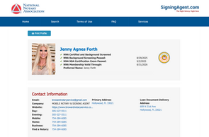National Notary Signing Agent