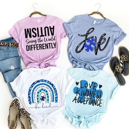 April is Autism Awareness Month - Love these tees!