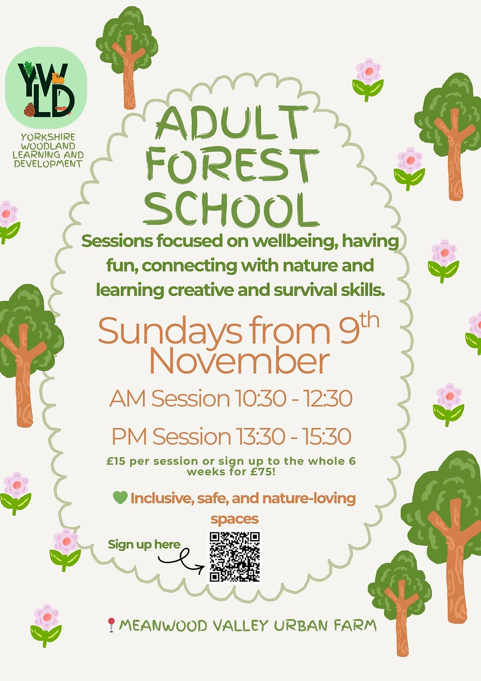 New Forest School for Adults at Meanwood Farm