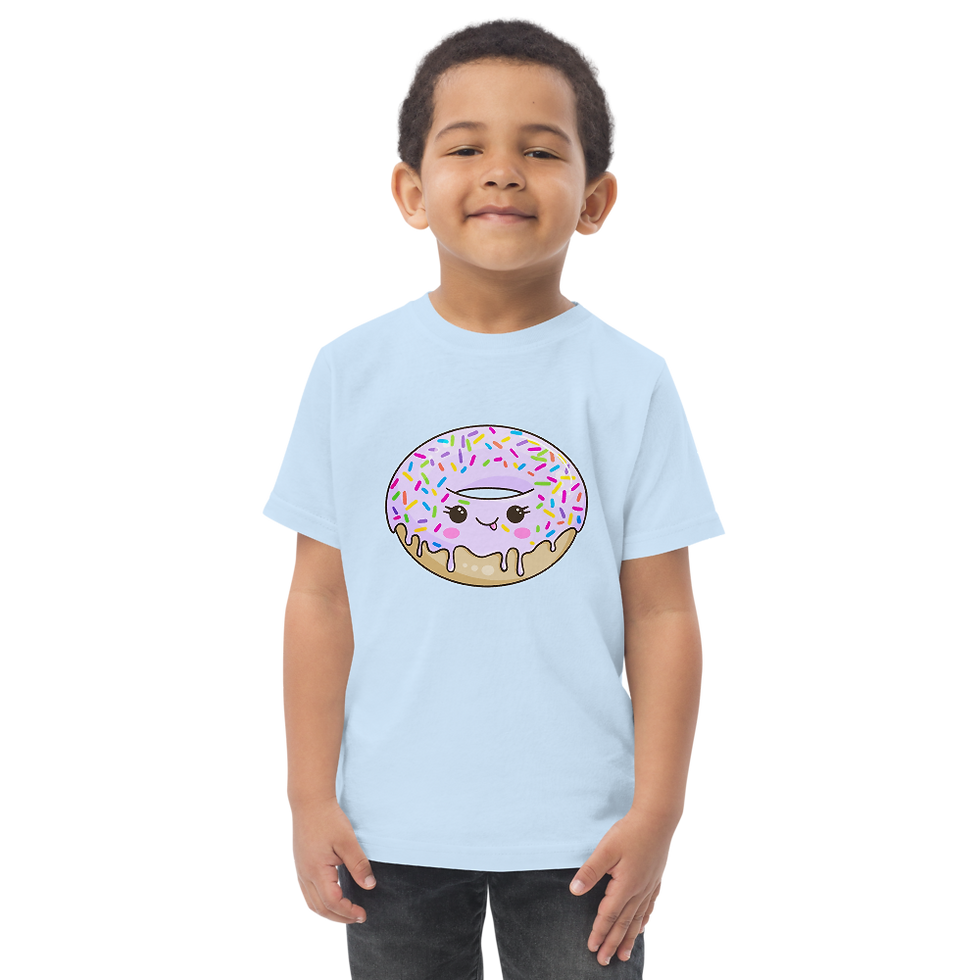 Thumbnail: Toddler jersey t-shirt - Lilac Ring Donut