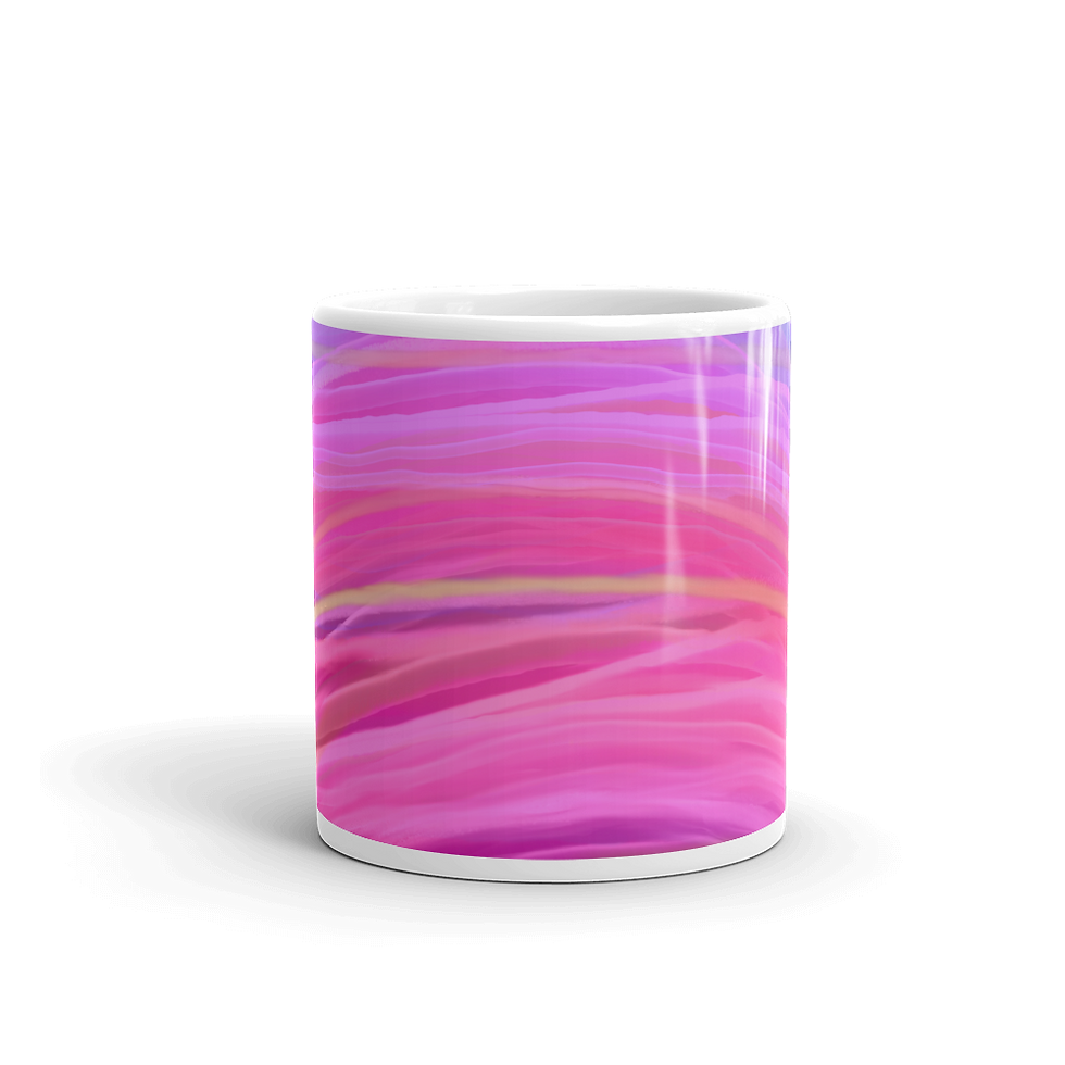 Thumbnail: White glossy mug - Rainbow 3 B