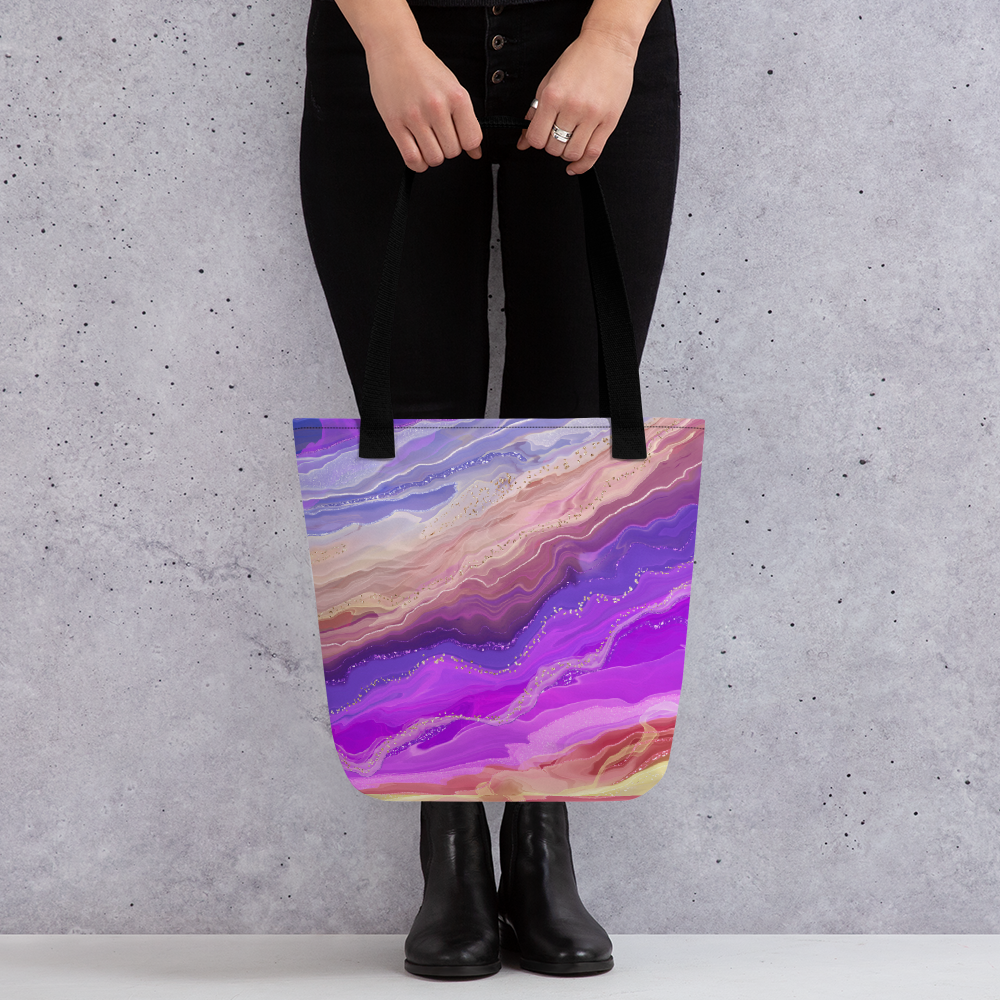 Tote bag - Sunset Alcohol Ink