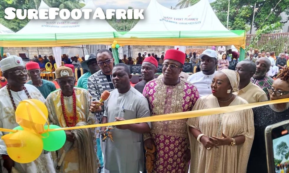 Commissioner for Agriculture, Ben Odoemena and other dignitaries during the inauguration of the processing plant at Akwaeze.