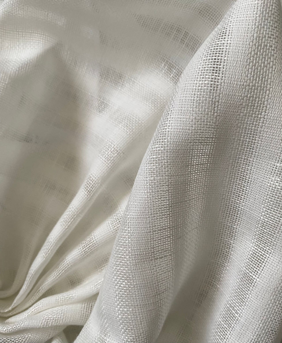 Thumbnail: White Tone Soft Linen Sleeping Bonnet