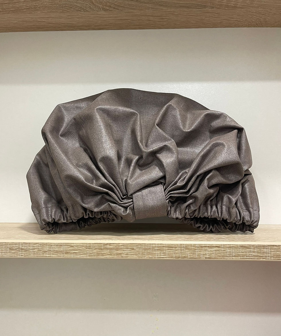Thumbnail: Water Resistant Shower Cap from natural Linen Waterproof & Sustainable!
