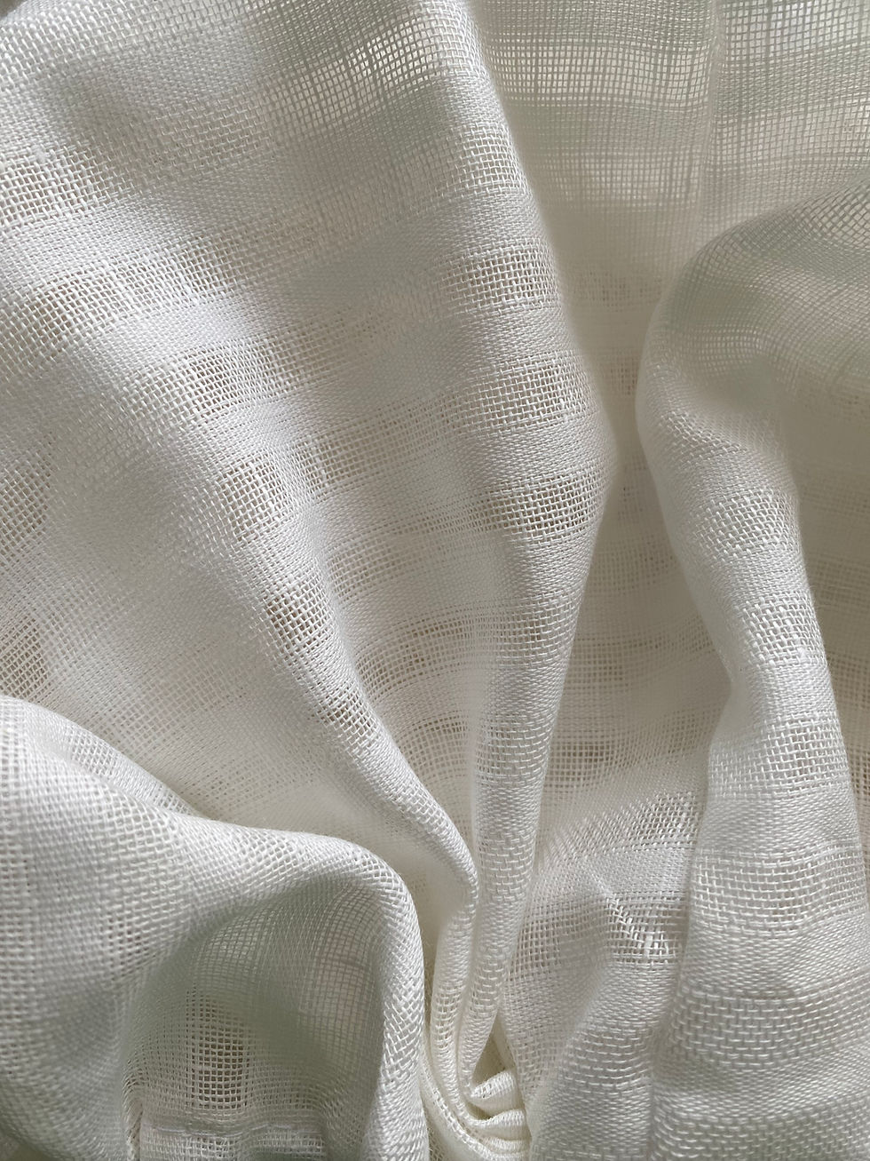 Thumbnail: White Tone Soft Linen Sleeping Bonnet