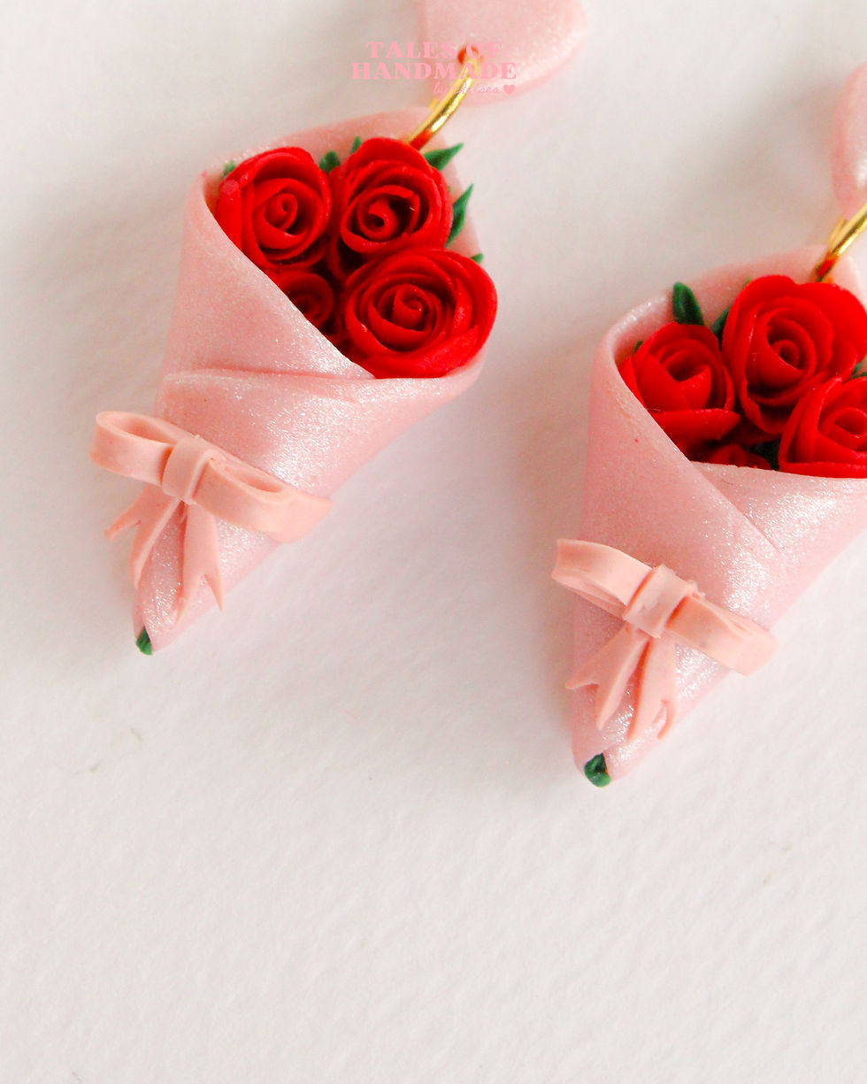 Thumbnail: Bouquet of Roses and Joy Earrings