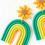 Thumbnail: Sunflower Rainbow Earrings