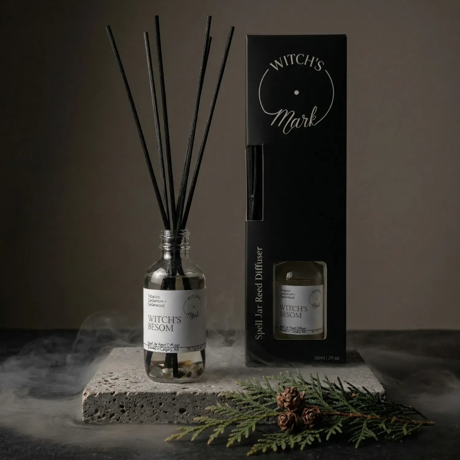 Witch's Besom Diffuser with Box