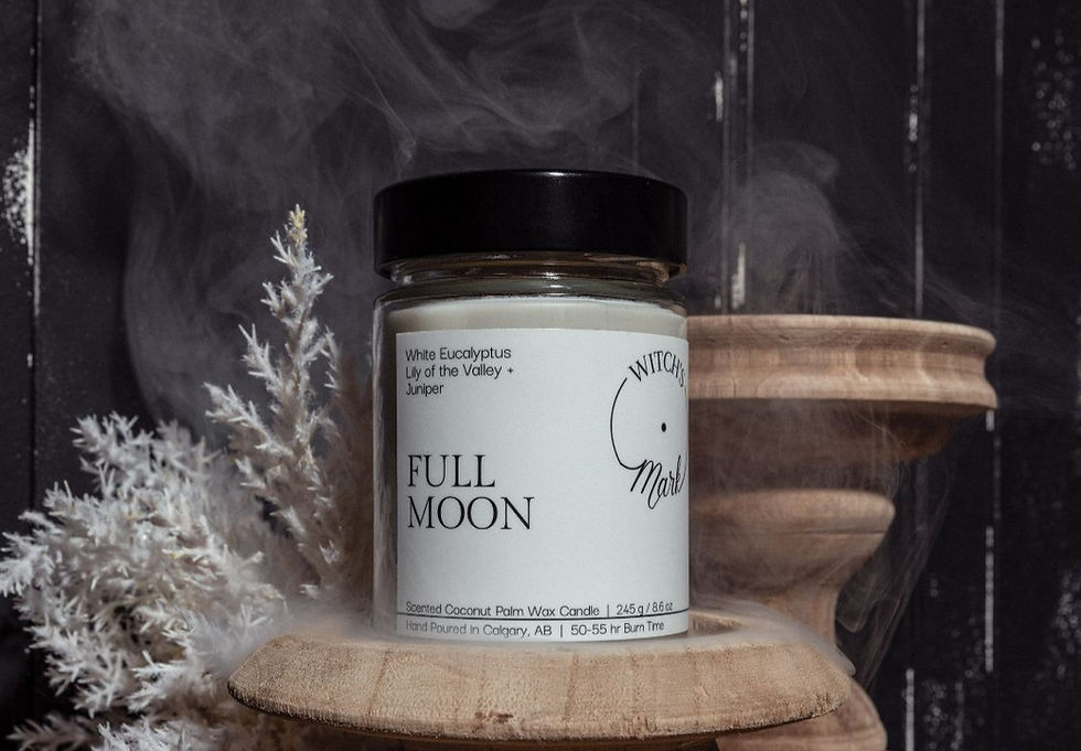 Full Moon Crystal Ritual Candle