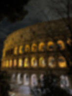 A photo Carolyn took of the Colosseum late at night..