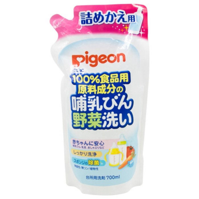 Pigeon - 嬰兒奶瓶蔬菜蔬果除菌清洗液補充裝 700ml
