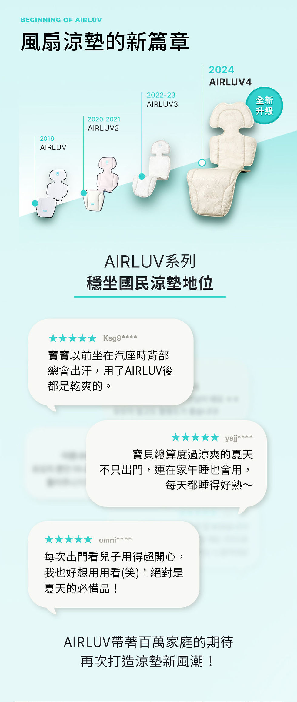 縮圖：Poled |AIRLUV4 Donut 智能手推車涼感墊|奶白色|香港行貨