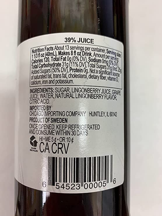 Thumbnail: Lars Own Lingonberry Drink Concentrate - 16.9 oz