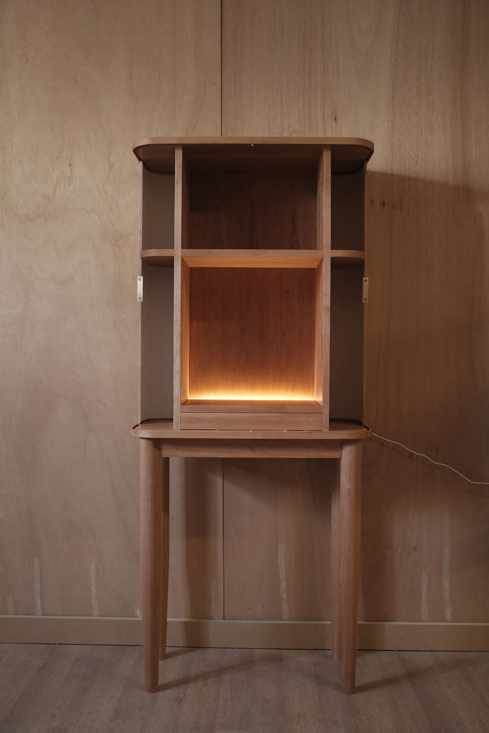 Thumbnail: Whiskey Tambour Cabinet
