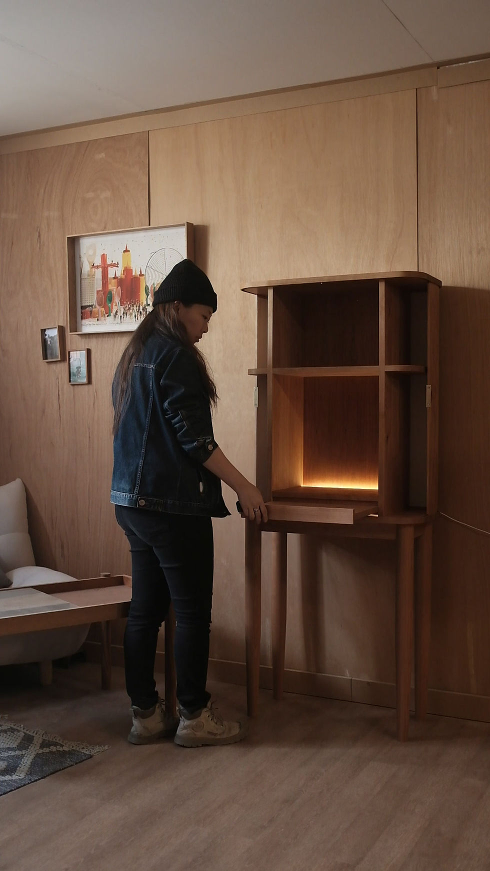 Thumbnail: Whiskey Tambour Cabinet