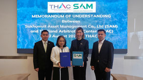 SAM จับมือสถาบันอนุญาโตตุลาการร่วมลงนาม MOU ช่วยระงับข้อพิพาทที่อาจเกิดขึ้นระหว่างลูกหนี้และเจ้าหนี้