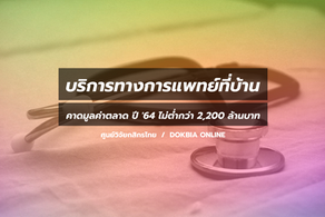 บริการทางการแพทย์ที่บ้าน…ทางเลือกช่วงโควิด-19 คาดมูลค่าตลาด ปี '64 ไม่ต่ำกว่า 2,200 ล้านบาท