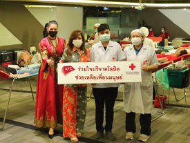ชาวเคทีซีไม่หวั่นโควิดร่วมใจบริจาคโลหิตช่วยเหลือเพื่อนมนุษย์