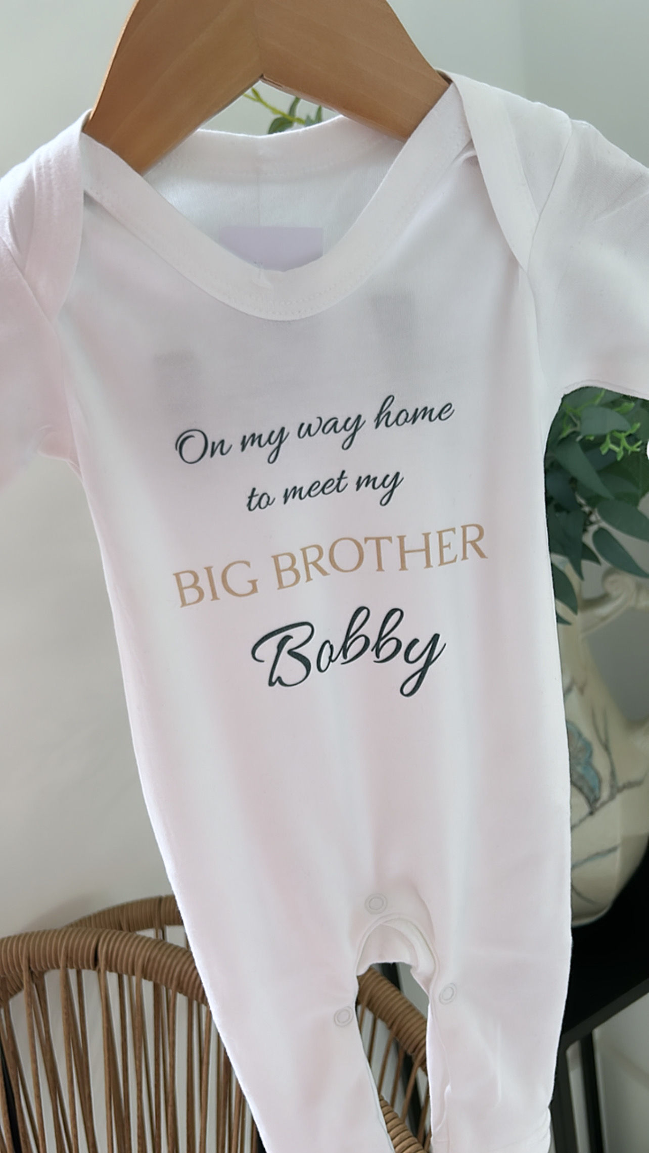 On my way home babygrow