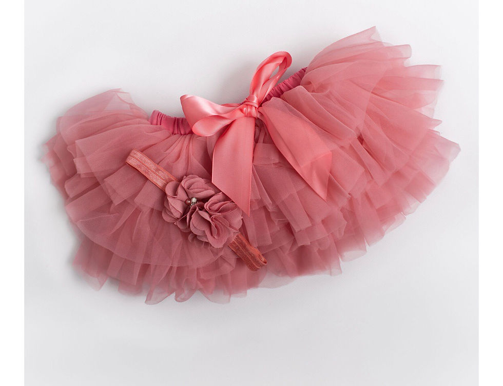Dusty Pink Tutu & Headband Set