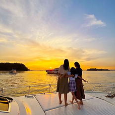 Foredeck 60' Ferretti Charter Yacht Singapore