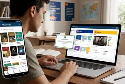 Governo Lula lança aplicativos MEC Livros e MEC Idiomas e amplia digitalização educacional com acervo de 8 mil obras