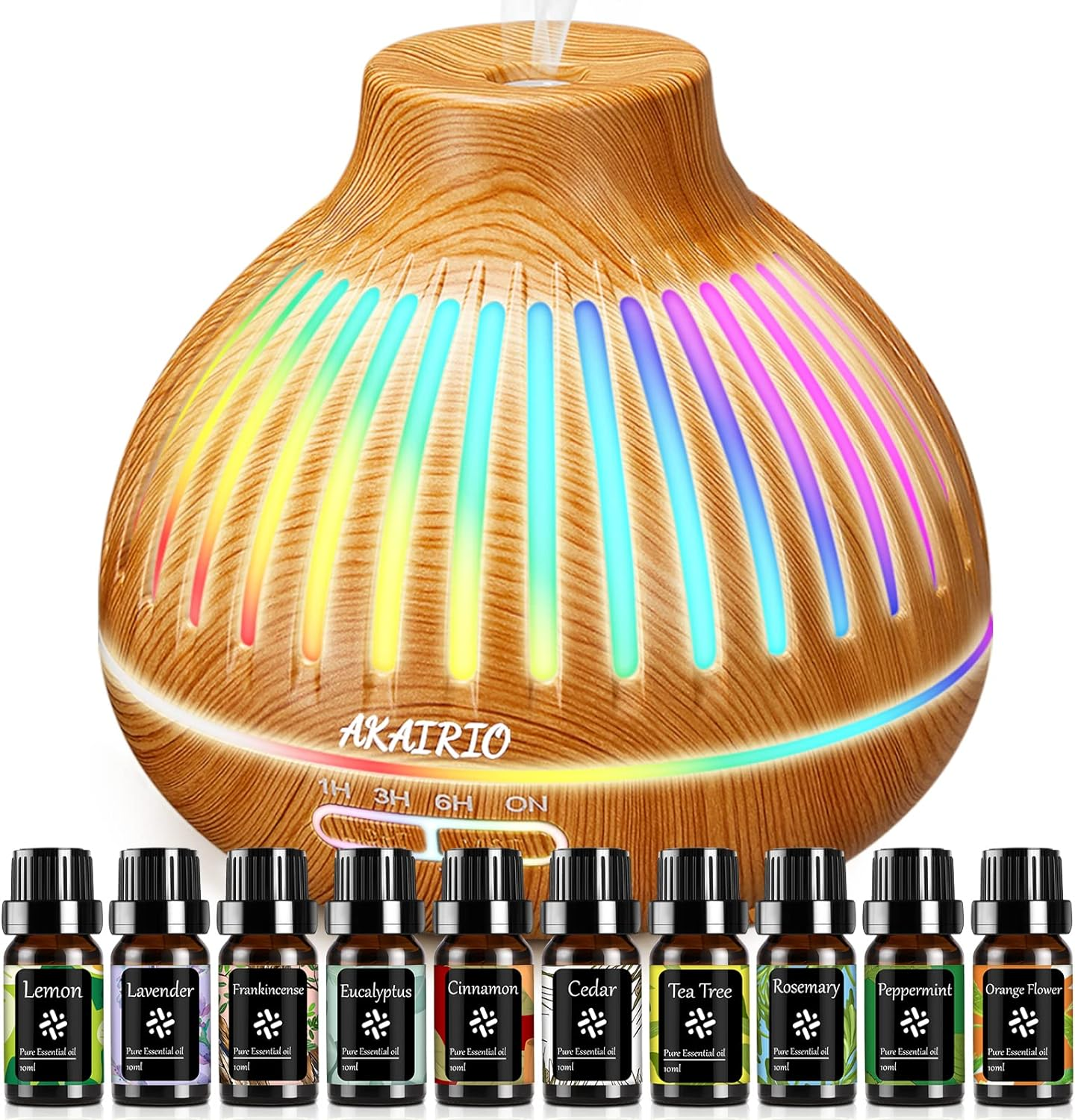 400ML Essential Oil Diffuser with Aromatherapy Oils Set for Office,Home Aroma Di