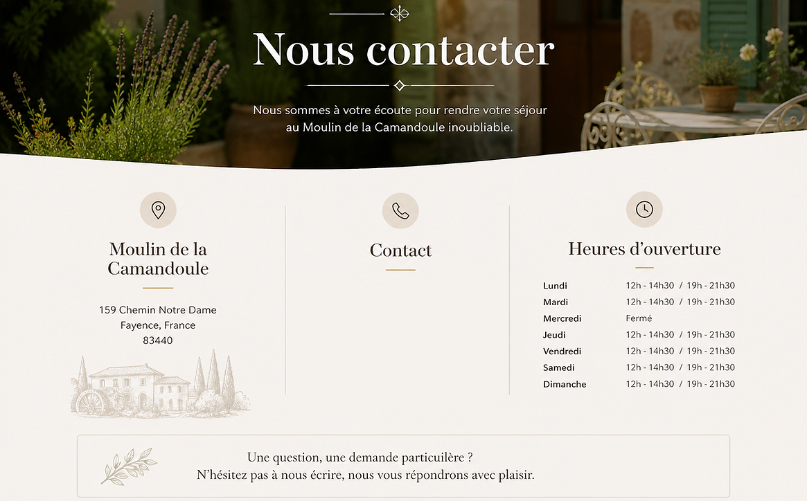 Moulin contact information