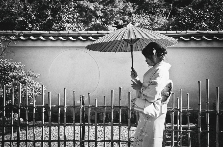 Lady in Kimono in Kyoto