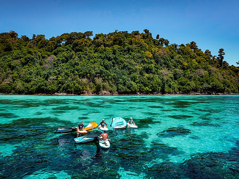 Wing SUP, in Koh Rok Nok, Thailand