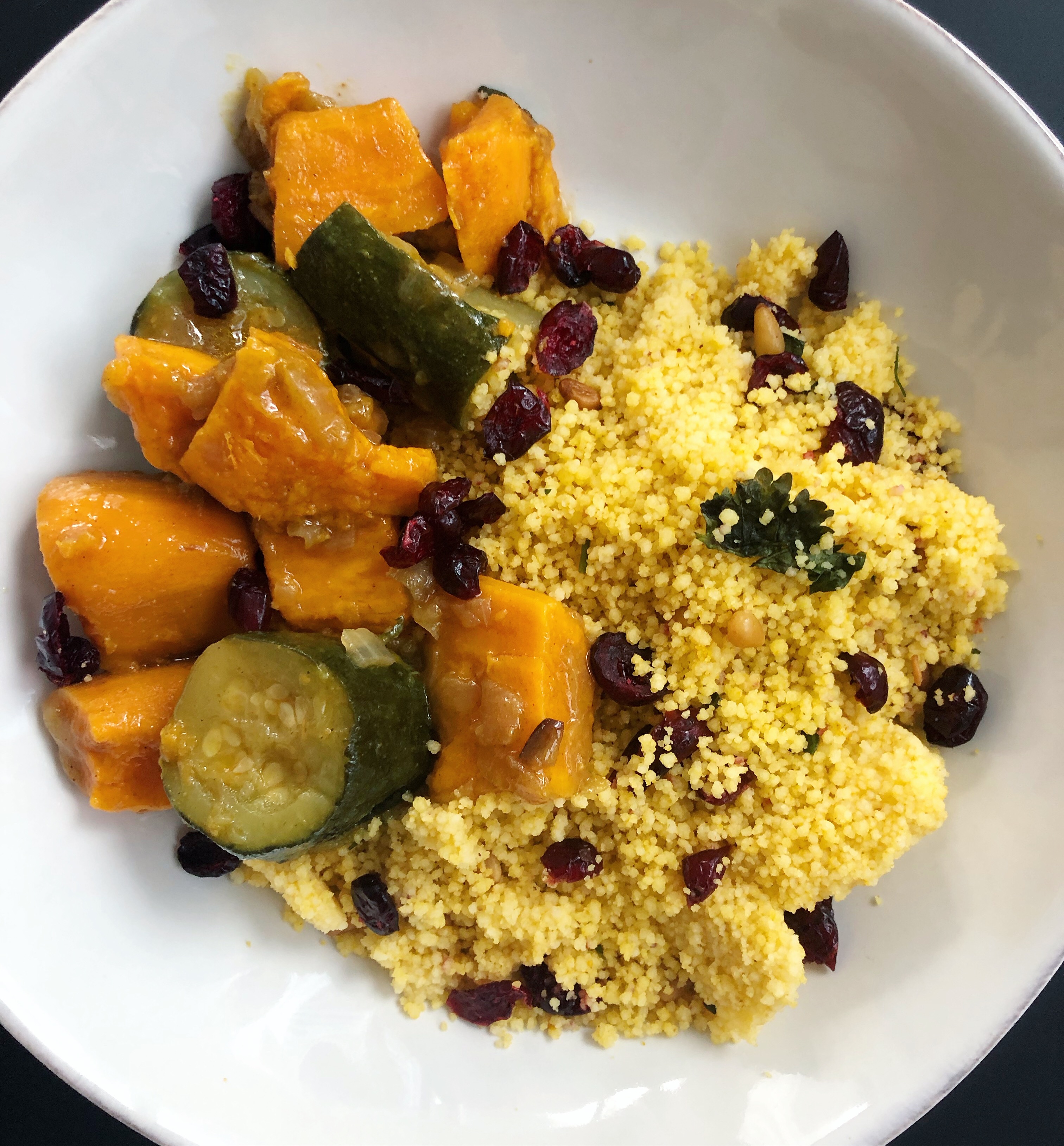 Veggie Couscous with Spicy Pine Nuts Mom Uptown